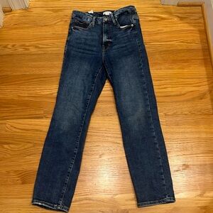 Good American straight leg denim, size 6